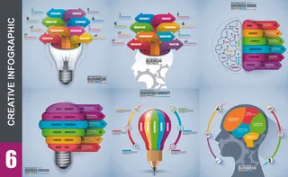ppt素材3d数据图表模板可视化图形统计标签矢量图标模型ai源文件