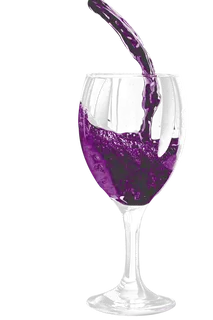 酒杯免抠图紫