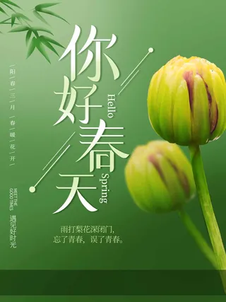 春天 春天促销海报