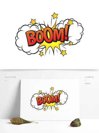 爆炸贴矢量素材