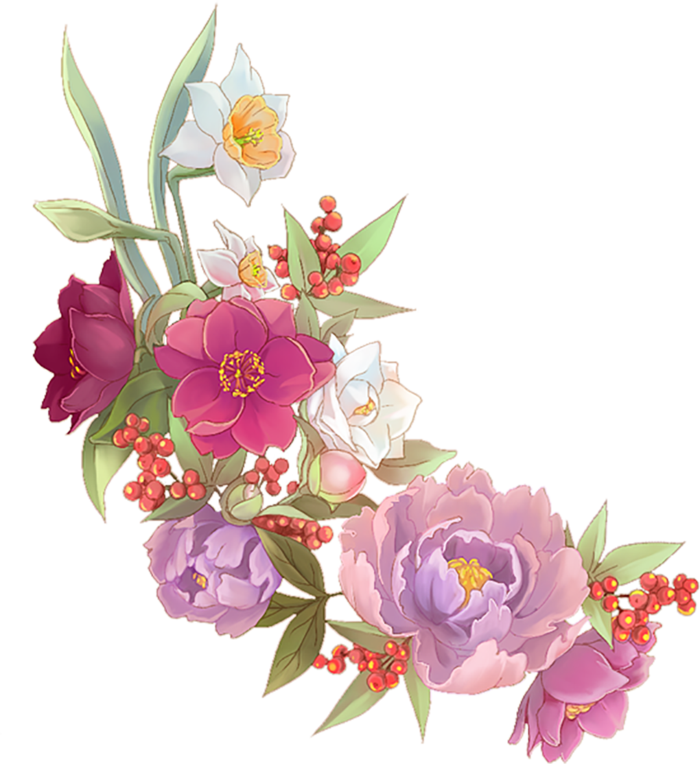 花朵花束卡通