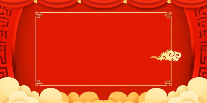 2022虎年新年春节卡通模板喜庆节日背景