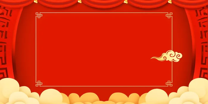 2022虎年新年春节卡通模板喜庆节日背景psd模版下载