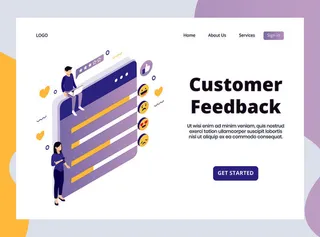 扁平化人物场景办公互联网等距ai矢量设计网页海报UI素材插画