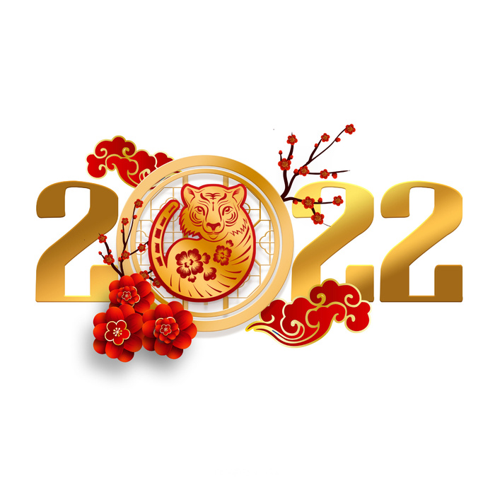 设计新年虎年2022年psd模版下载