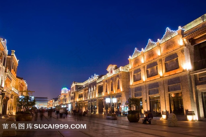 前门大栅栏 夜景大图