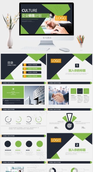 计划
灰色标准PPT模板预览图