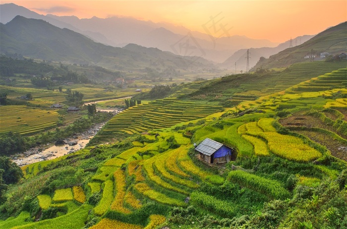 美丽的乡村田园风景