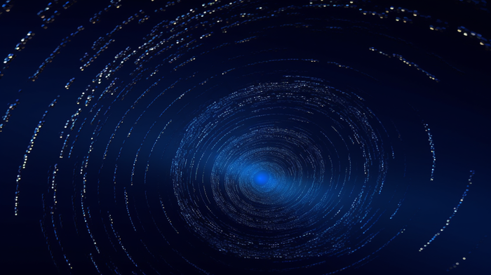 蓝色科技几何形线条点黑色背景