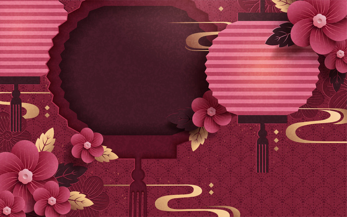 中式传统新年春节矢量素材eps,ai矢量模版下载