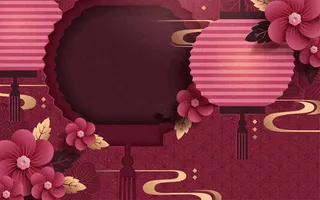 中式传统新年春节矢量素材