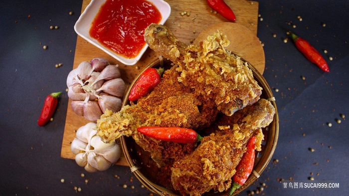 美味炸鸡腿图片