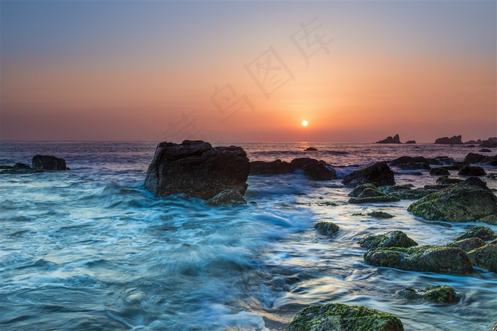 海上日出风景图片