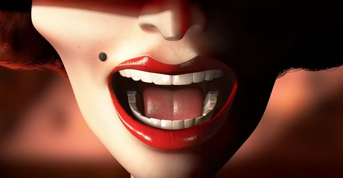 性感迷人烈焰红唇