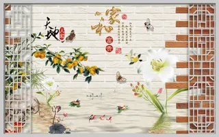 新中式现代背景墙 