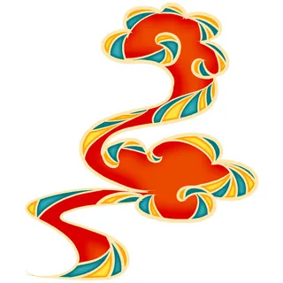 中国风中式国潮敦煌云纹祥云插画图案云朵云彩元素PSDAI设计素材