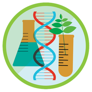 烧杯滴管卡通DNA 绿色少儿兴趣班素材