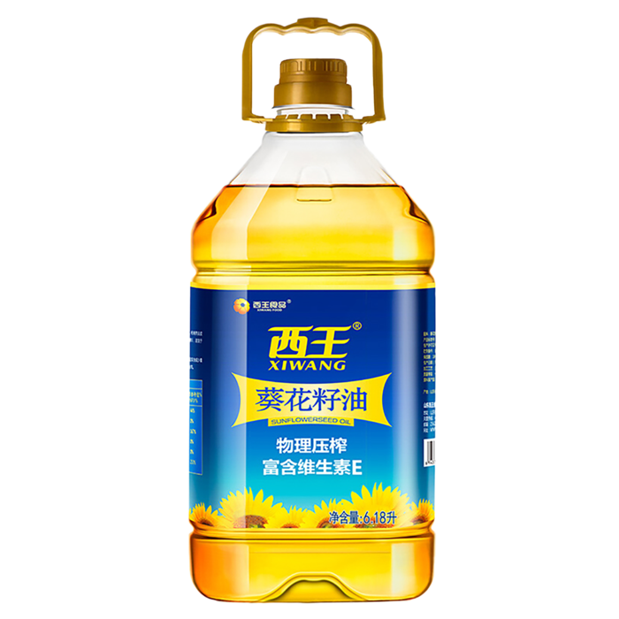 西王葵花籽油6.18升超市商品白底图免抠实物摄影png格式图片透明底