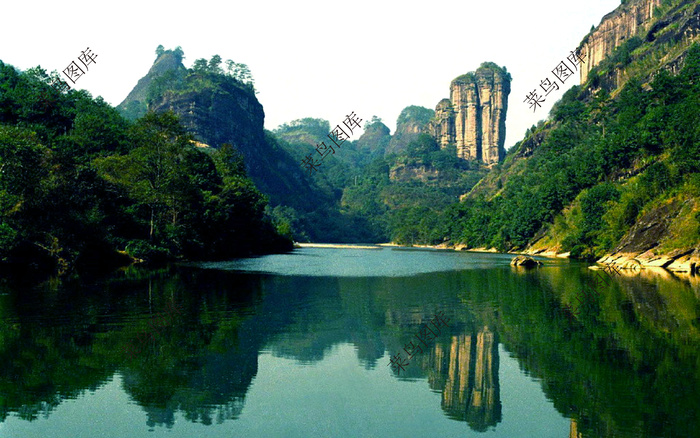 武夷山风景图psd模版下载
