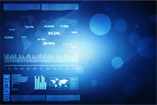 商务蓝色信息数码高科技创意背景