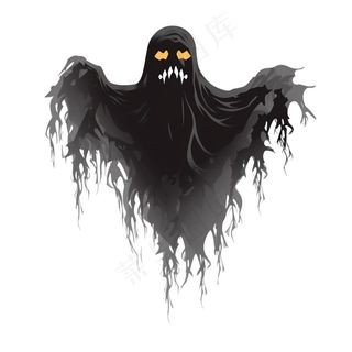 幽灵鬼怪万圣节恐怖插画免抠