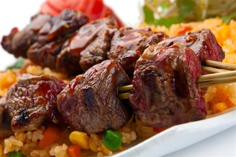 超大肉串宵夜美食图片 超大肉串宵夜美食图片