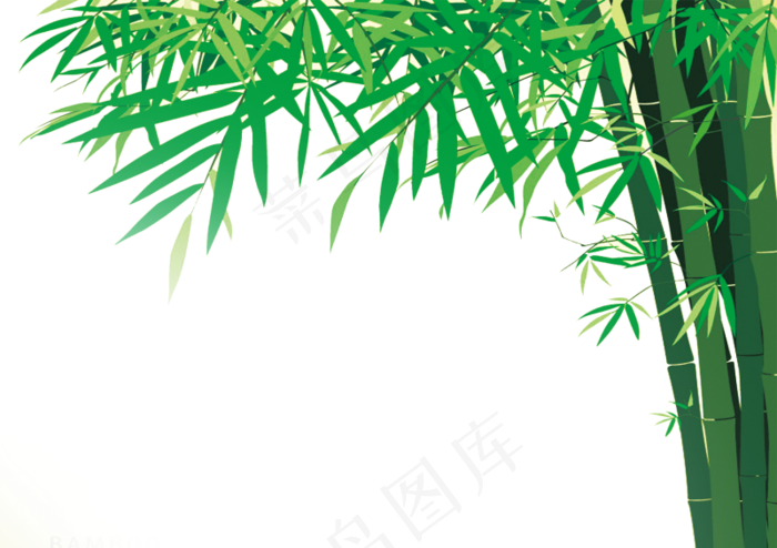 PNG 绿色竹子  