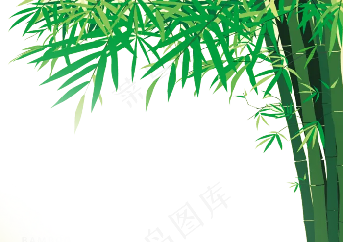 PNG 绿色竹子  