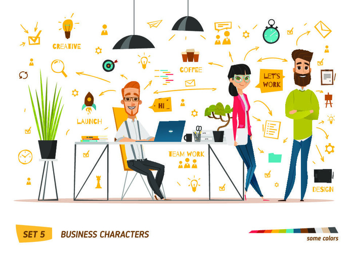 分析图素材图标集合景观建筑立面插画场景AI矢量图形设计