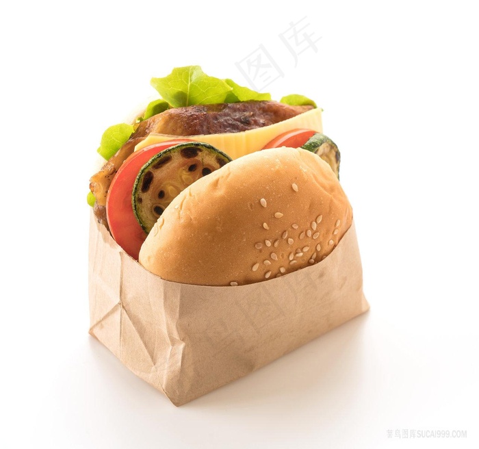 美味西餐汉堡包