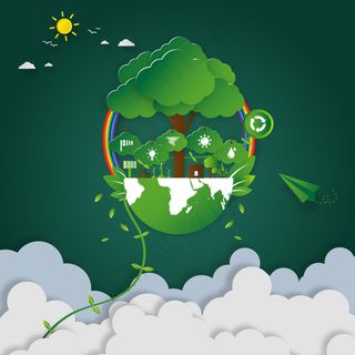 C4d插画 浮雕插画 卡通插画 背景插画