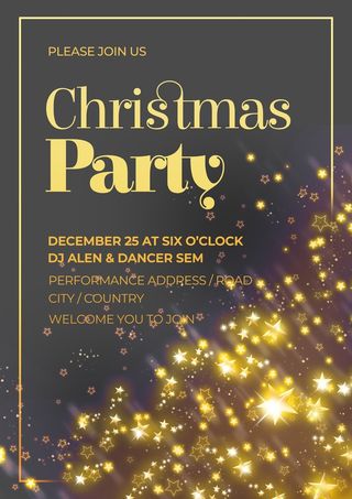 圣诞节圣诞树圣诞老人闪亮装饰电商促销折扣海报