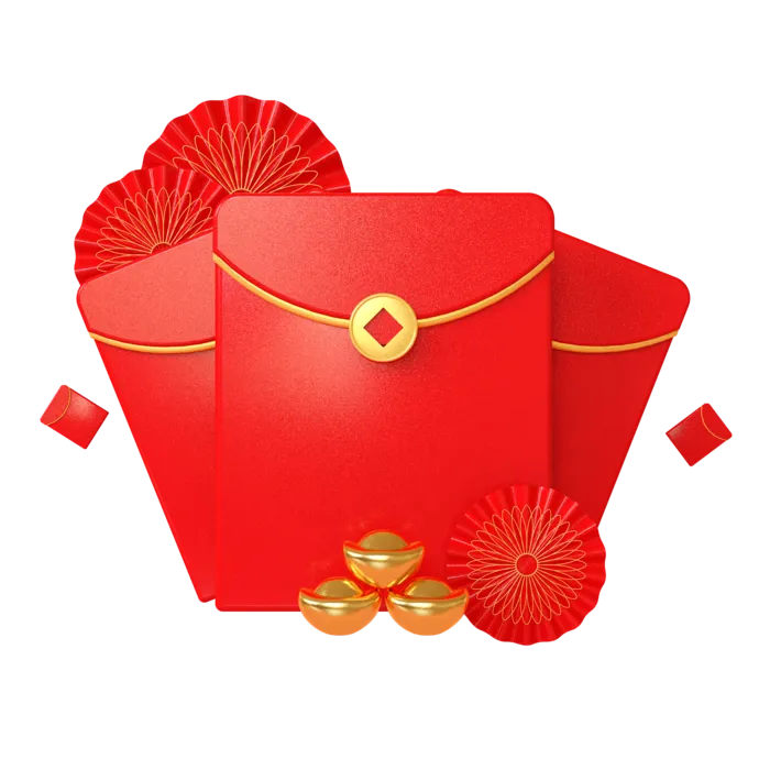 新年元素素材红色喜庆新春兔年