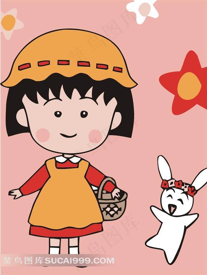 樱桃小丸子和小白兔