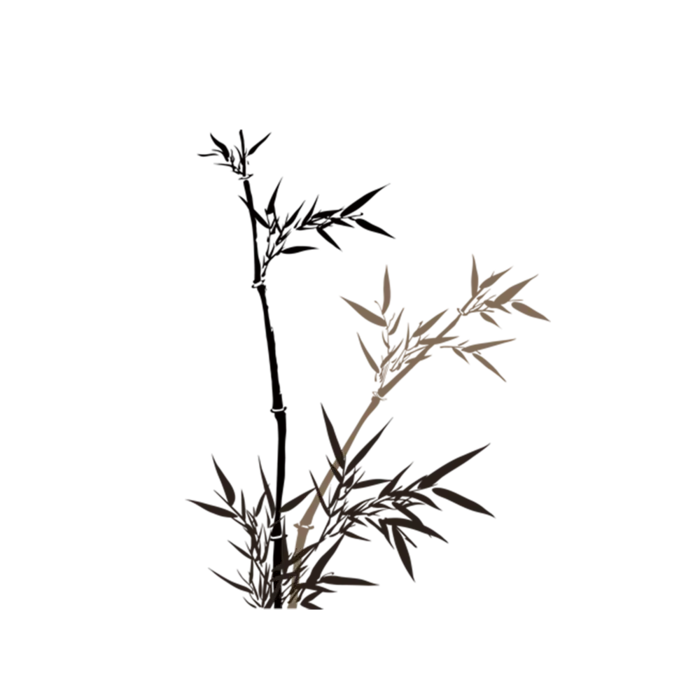 竹子水墨画中国风国画墨水书法竹子画