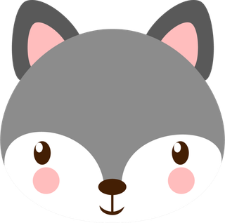 卡通动画动画小动物小狐狸免扣PNG手绘插画图片素材 (74)