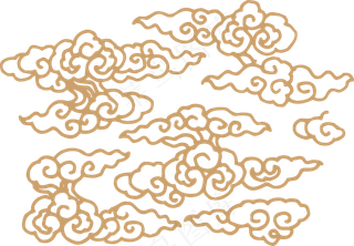 中式传统祥云中国风古典水纹吉祥图案免抠