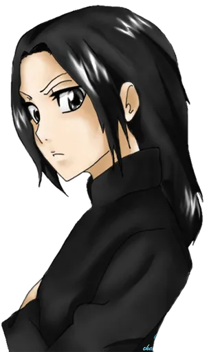 冷酷女孩卡通简笔