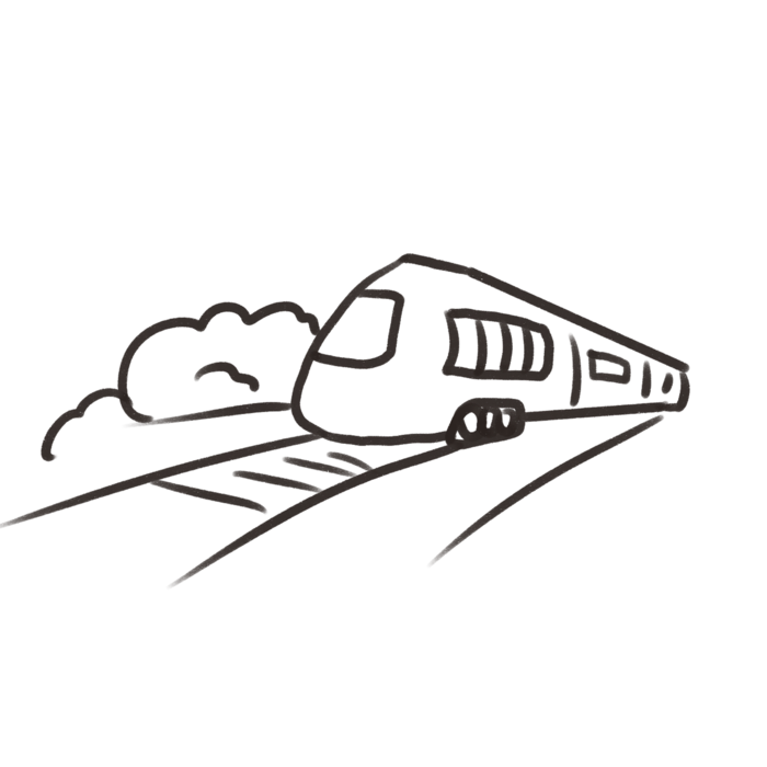 高铁列车动车动画免扣素材PNG