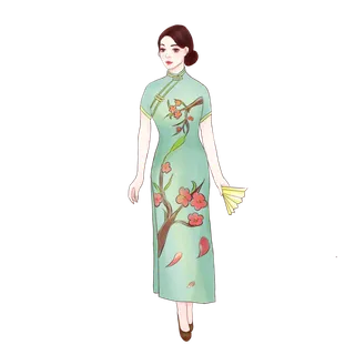 传统旗袍美女 (17)