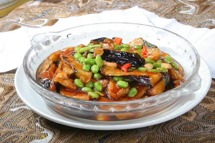 毛豆仁烧茄子1