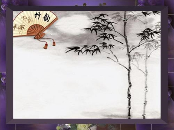 古风竹叶竹韵扇