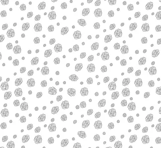 黑白玫瑰 无缝印花