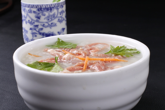 香芹鸭丝粥 (2)