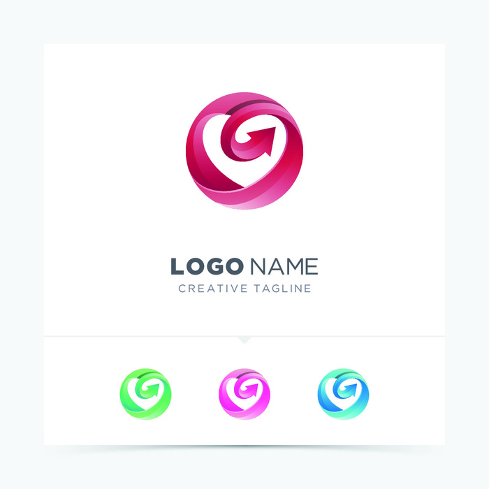 图标识标志公司字母企业商标品牌LOGO设计素材矢量模板
