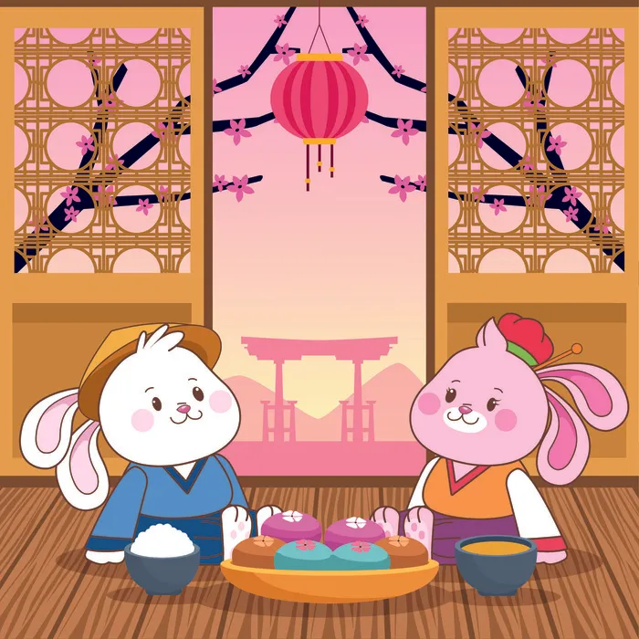 设计中秋节背景风景eps,ai矢量模版下载