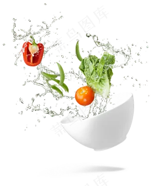 蔬菜青菜洗菜菜篮免扣PNG素材