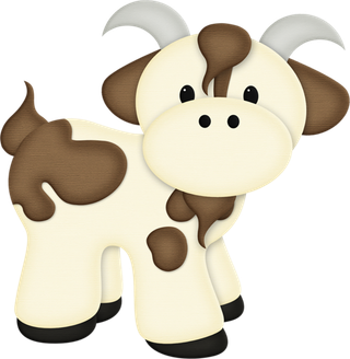 卡通奶牛素材现代农业