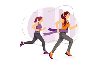 扁平化人物场景办公互联网等距ai矢量设计网页海报UI素材插画