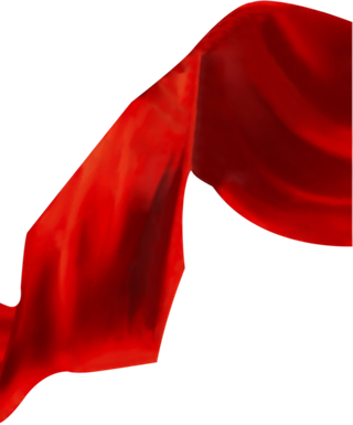 红色飘带免扣素材